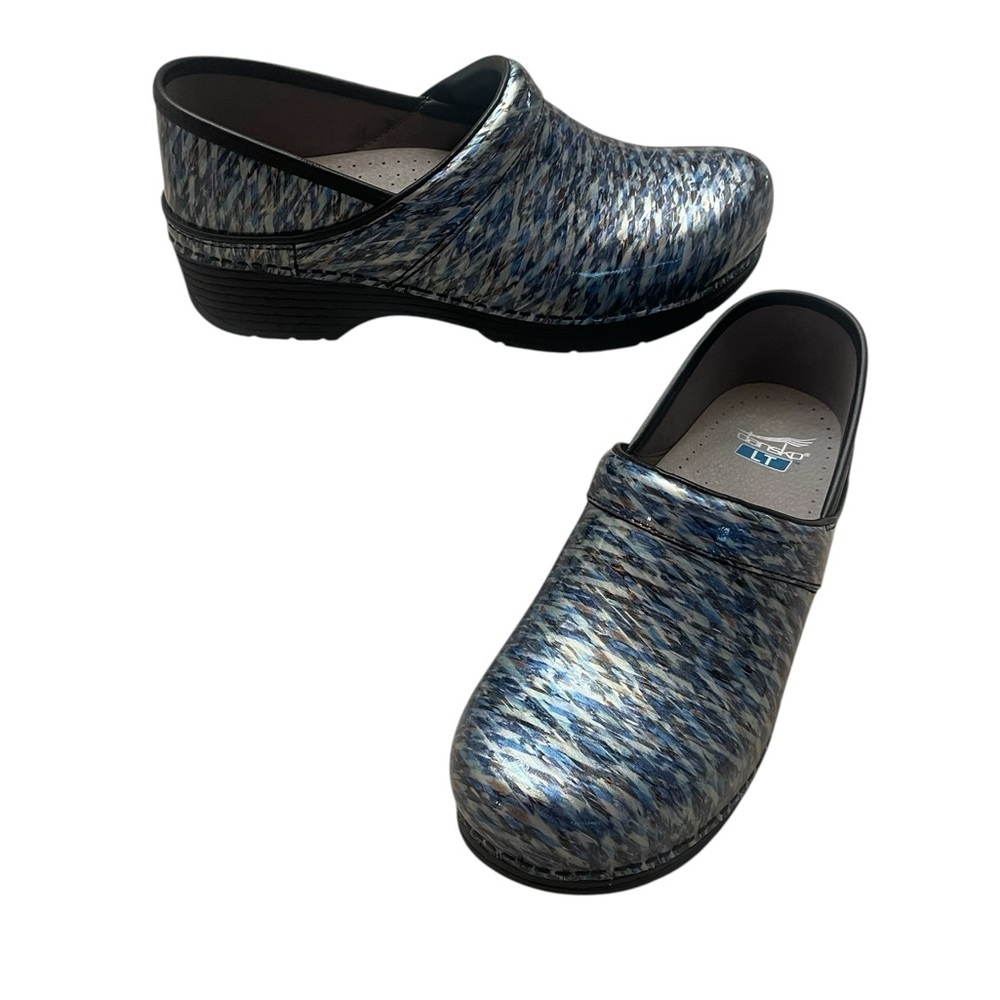 Dansko LT Pro Comfort Nursing Work Clogs in Blue Waves Womens Size 41 US 10.5